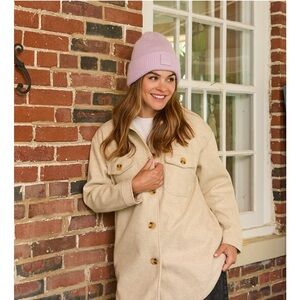 Chic Beige Utility Jacket for Women